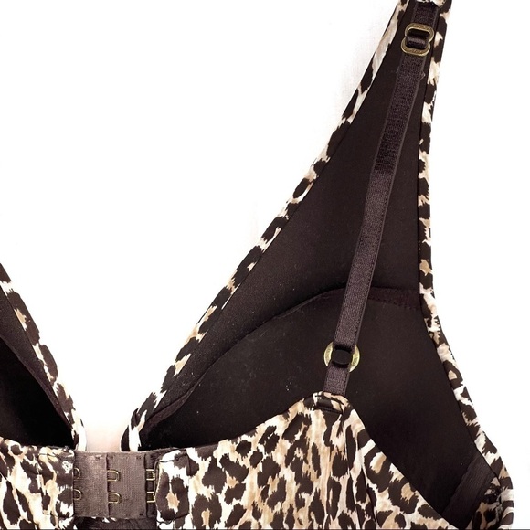Euc-victoria Secret Very Sexy Leopard Plunging Push Up Bra CamisoleTop Size 34B - Picture 11 of 16
